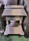 Collection tray trolley - W 630 x D 610 x H 910mm
