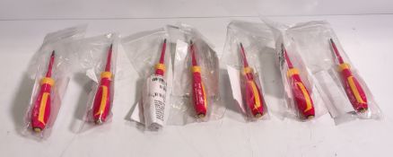 7x Stahlwille PH 0x60 electrician cross tip screwdrivers
