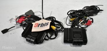 2x Streamax C6D AI advanced dash camera with wiring loom