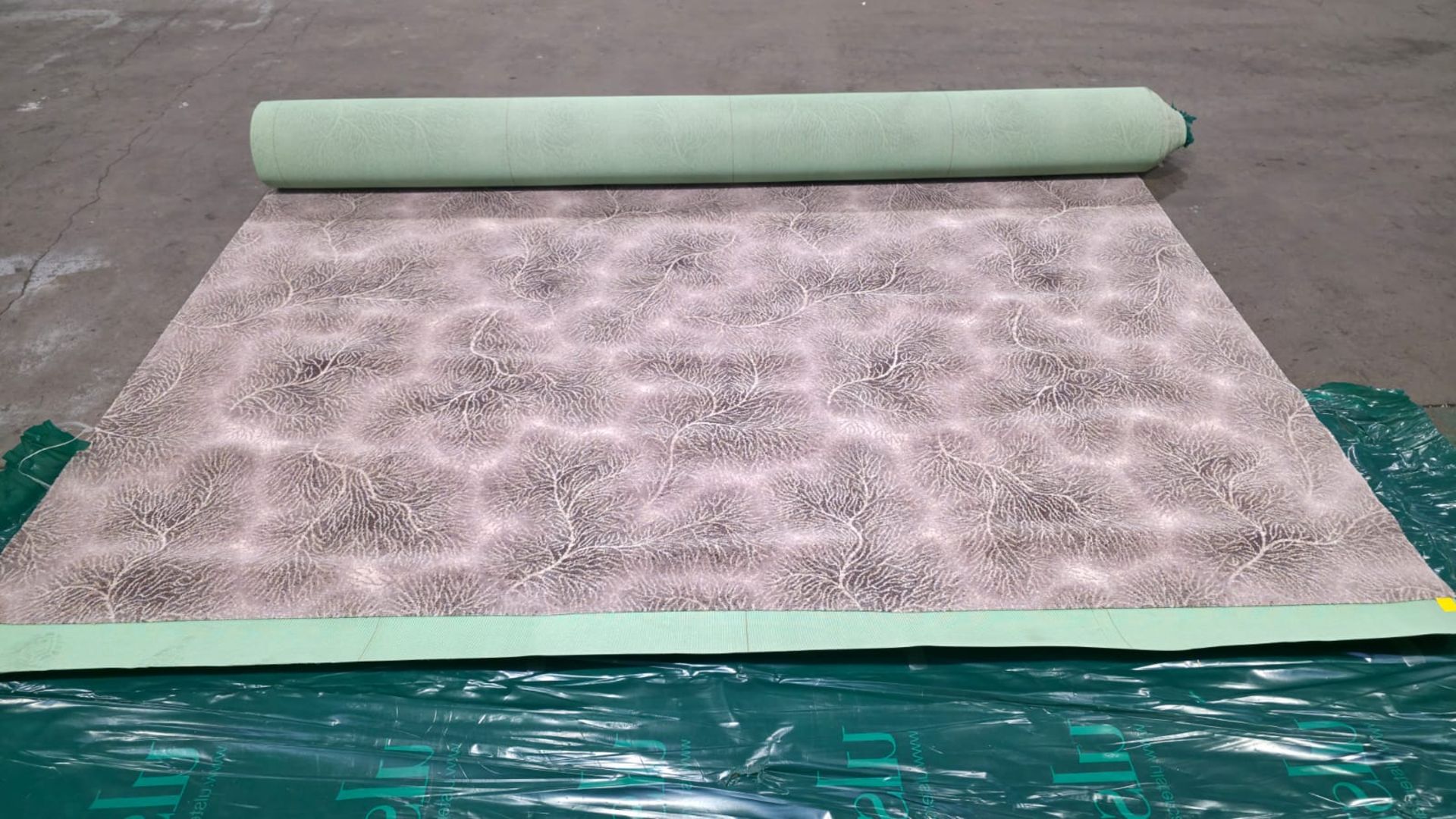 Ulster carpet - beige with a darker root / branch style pattern - see description