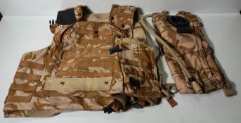 Various types of ex-military desert accessories - 158kg – may require repair/be incomplete