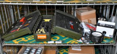 Collection of tools and garage equipment - full details in the description