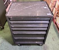 Industrial multi drawer tool trolley - L 670 x W 490 x H 900mm