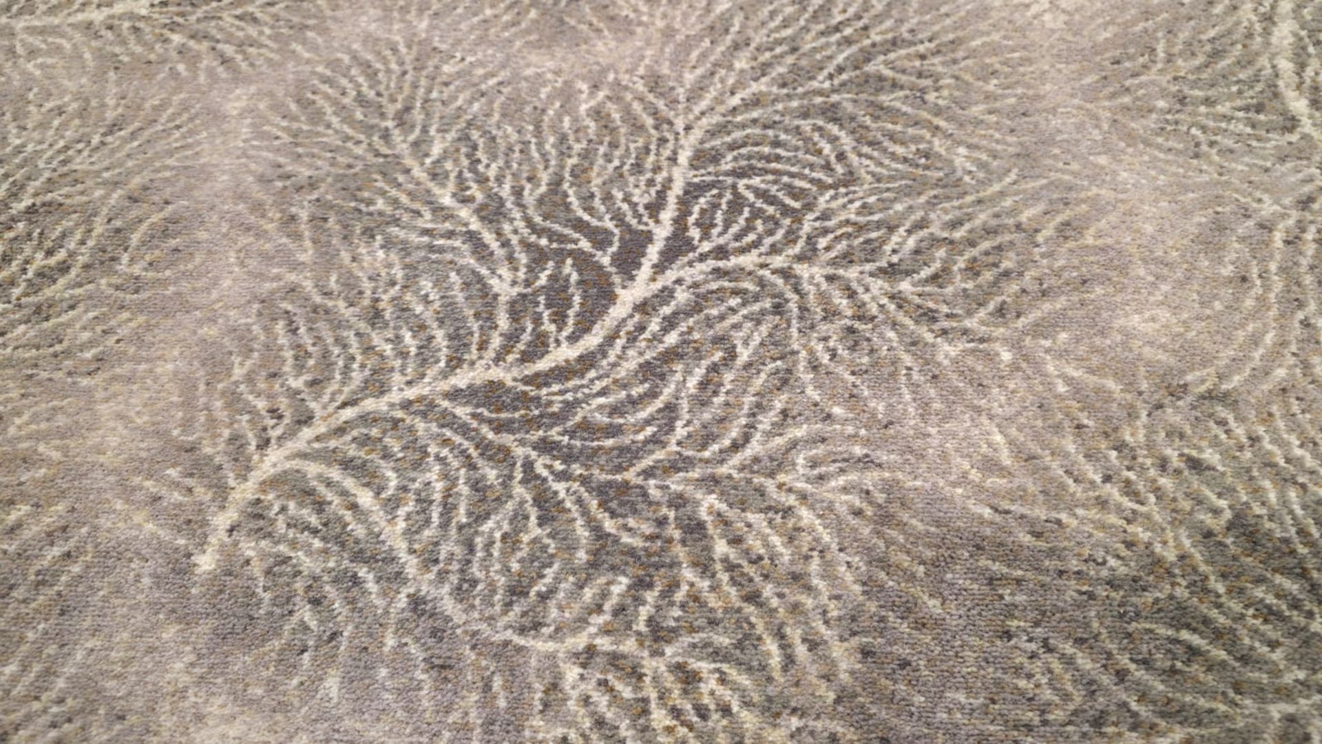 Ulster carpet - beige with a darker root / branch style pattern - see description - Image 4 of 10