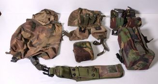 Various types of ex-military DPM accessories - 145kg – may require repair/be incomplete