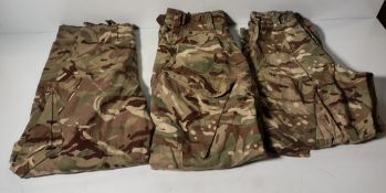 Various types of ex-military camo clothing - may include accessories - 196kg – may require repair