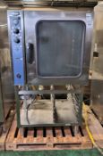 Electrolux ECFG101 gas convection oven with stand - serial no. 73600004 - W 890 x D 900 x H 1720mm