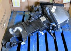 Barrus 25HP twin cylinder petrol mariner short shaft outboard motor - 47.3 running hours