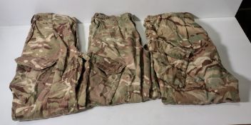 Various types of ex-military camo clothing - may include accessories - 217kg – may require repair