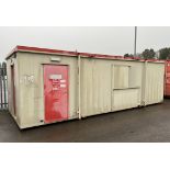 Thurston Building Systems portacabin with electrical fixtures fitted - W 8500 x D 3400 x H 2750mm