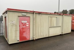 Thurston Building Systems portacabin with electrical fixtures fitted - W 8500 x D 3400 x H 2750mm