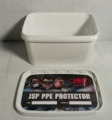 2x Boxes of 20x JSP PPE Protector storage containers for respirators