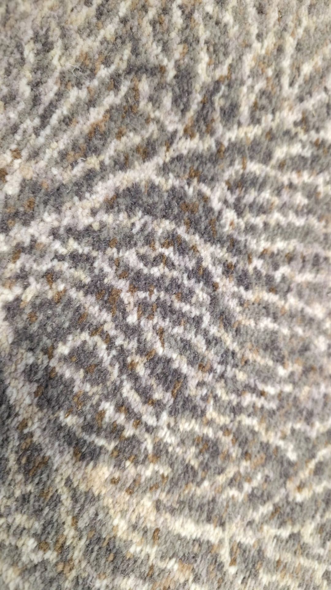 Ulster carpet - beige with a darker root / branch style pattern - see description - Image 3 of 10