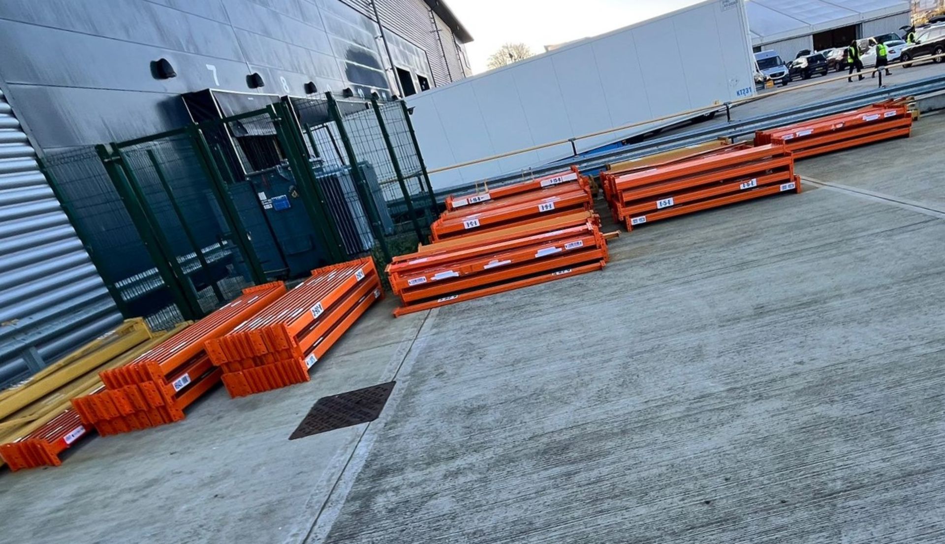Racking assembly - uprights, beams and shelving - approx. 20T - Image 2 of 6
