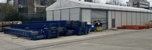 Racking assembly - uprights, beams and shelving - approx. 20T