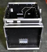 Amptown Cases 8U rack flight case - L 650 x W 600 x H 500mm