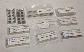 Giss Cutline lathe turning carbide inserts - mixed types and sizes - approx 90