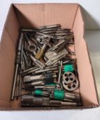 Hand tool items - mixed imperial threading taps and tap/die wrenches