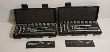 Stahlwille and King Dick Whitworth socket sets with cases