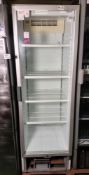 Caravell 1111-3C4A upright commercial display fridge - FRONT PANEL MISSING