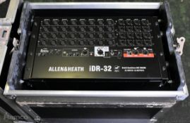 Allen & Heath iDR-32 64x32 RackExtra mix engine in Amptown Cases rack flight case