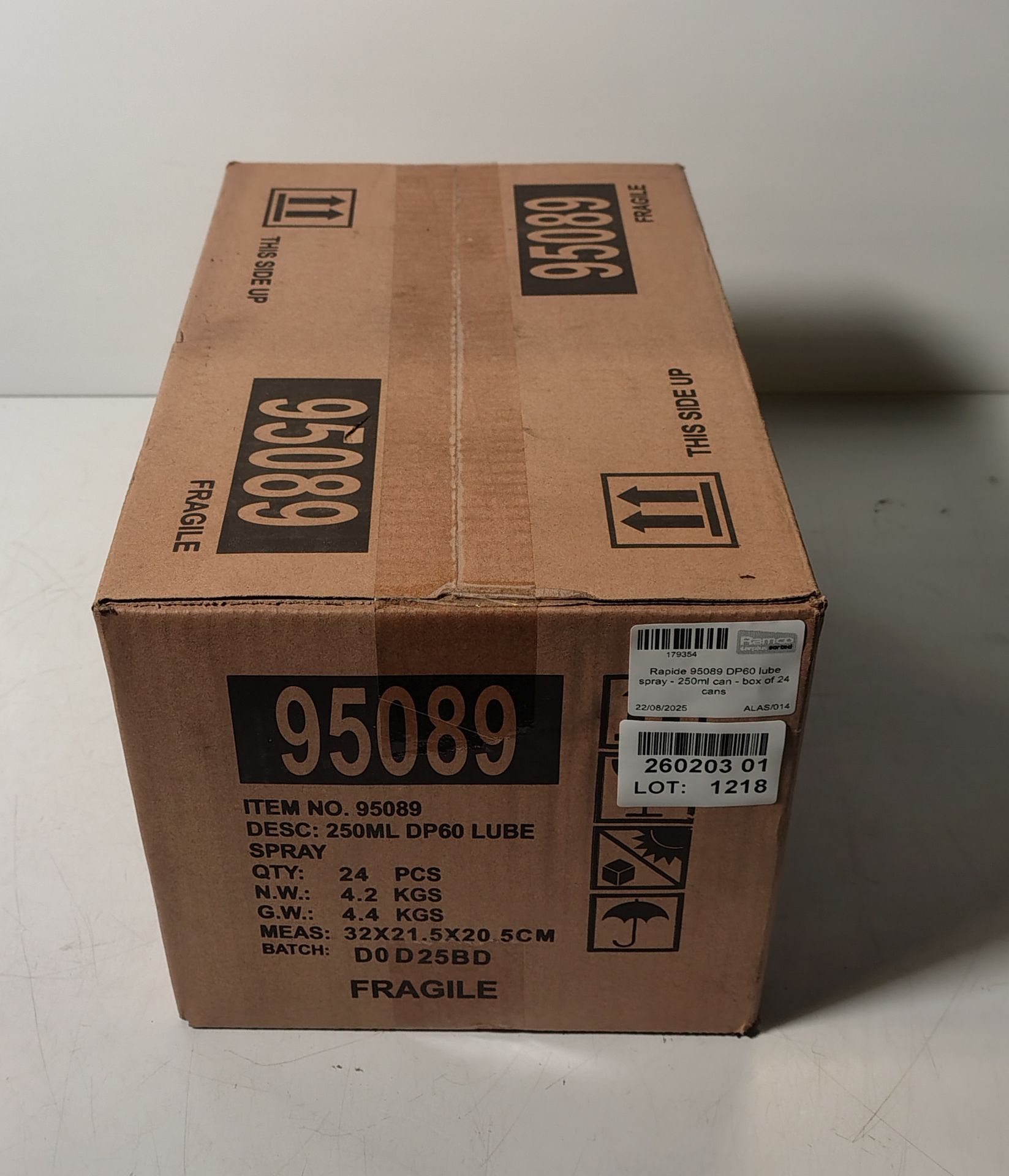 Box of Rapide 95089 DP60 lube spray - 250ml can - 24 cans per box NOT ...