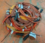 10x 70mm2 x 5m Welding Cables
