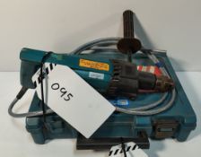 2x MAKITA 8406 - 110V Rotary Hammer Drills - one without case and plug and one case missing clasps