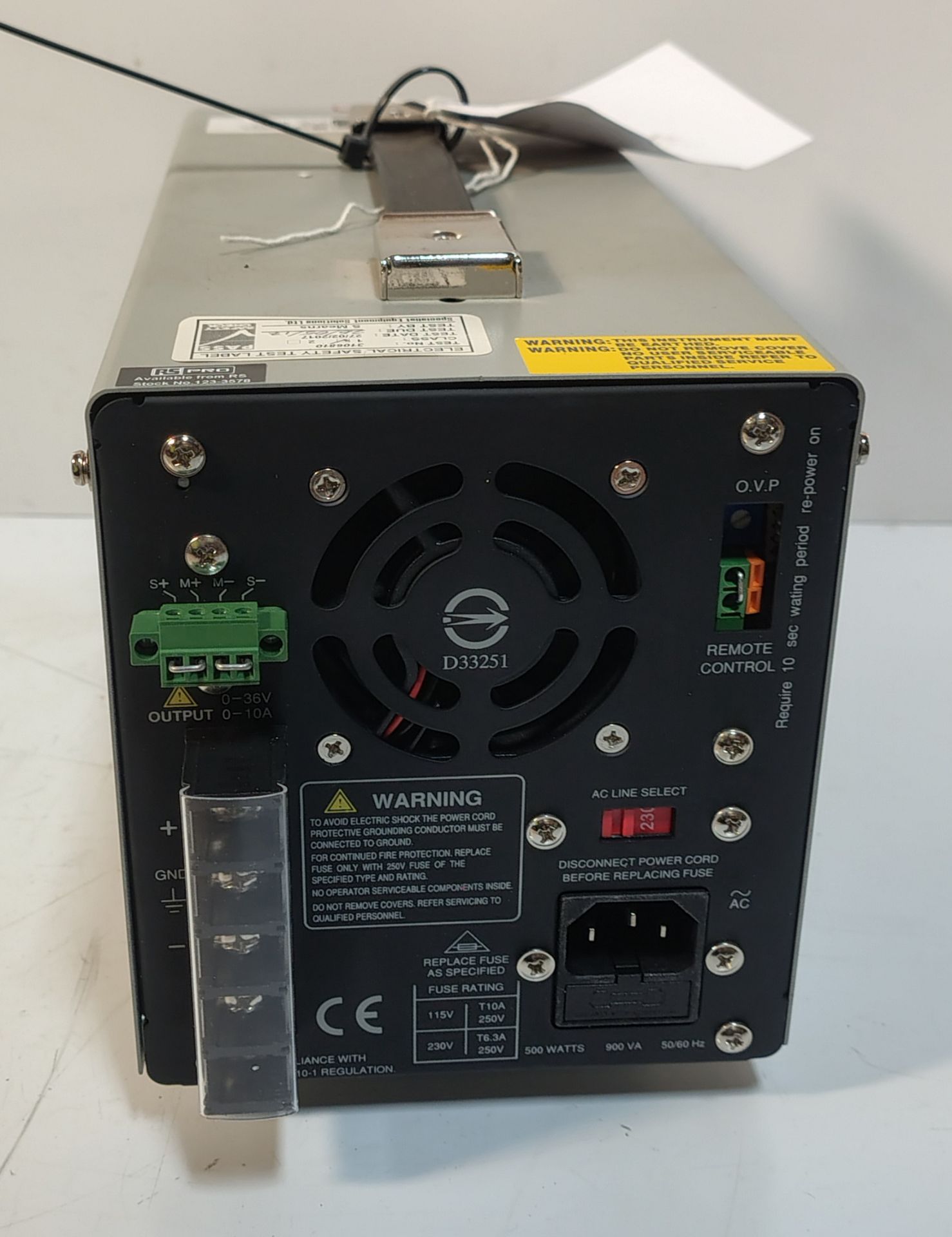 RS Components IPS-3610 - 36 V 10 A DC Power Supply - Image 5 of 5
