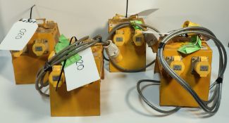 4x DEFENDER CEEFORM - 110V 16A 4 WAY Splitter Units