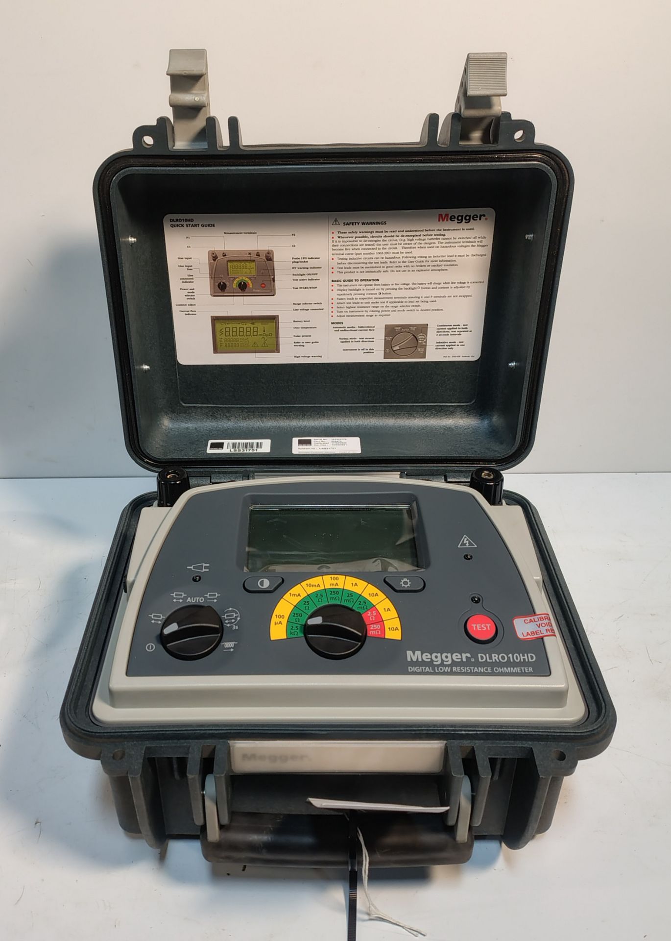 Megger DLRO10HD - 10 A Digital Low Resistance Ohmmeter - Image 3 of 6