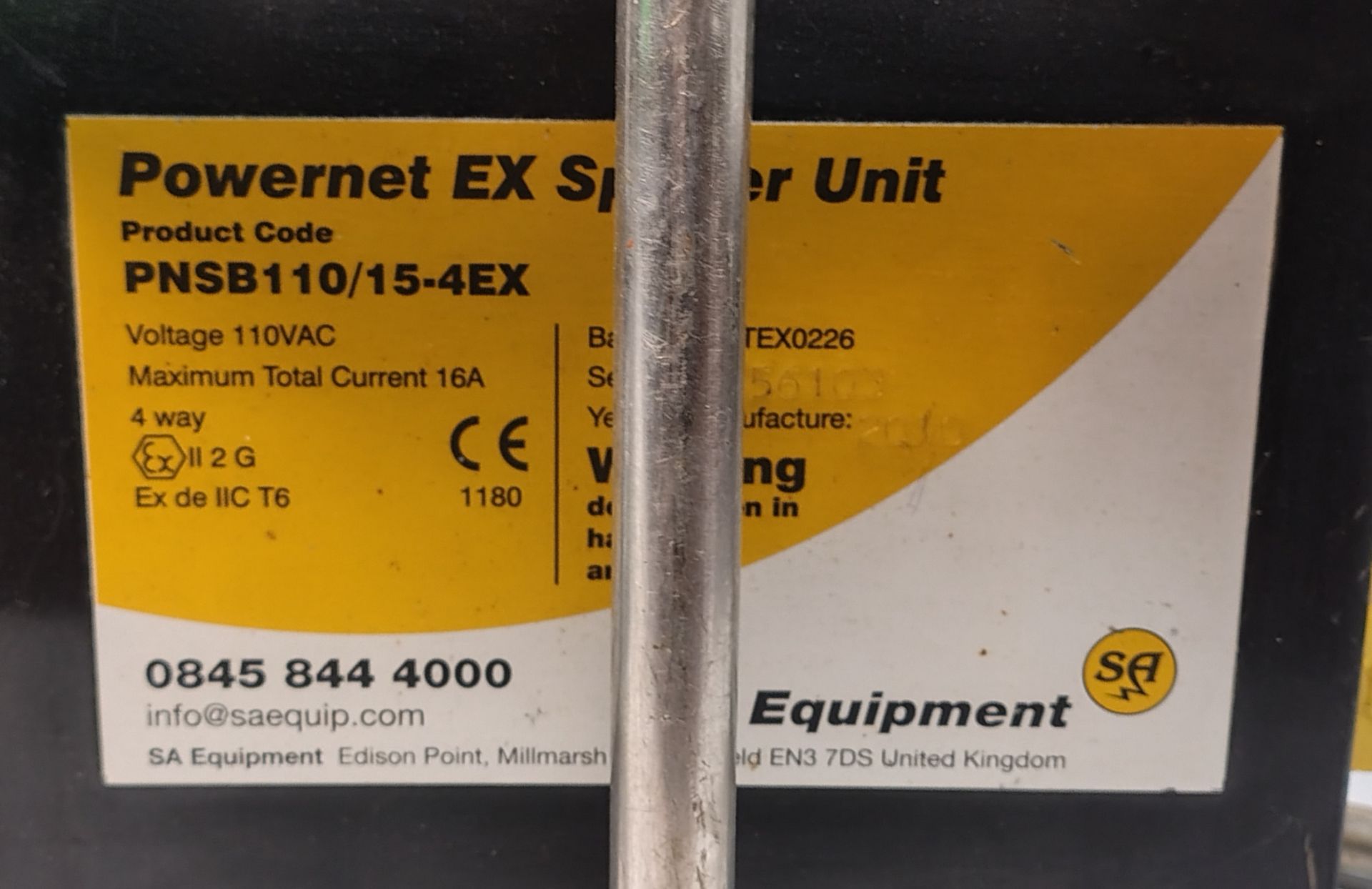 SA EQUIP PNSB110/15-4EX/STA - 110V 4 WAY EX. Splitter Unit (STAHL) - Image 6 of 8