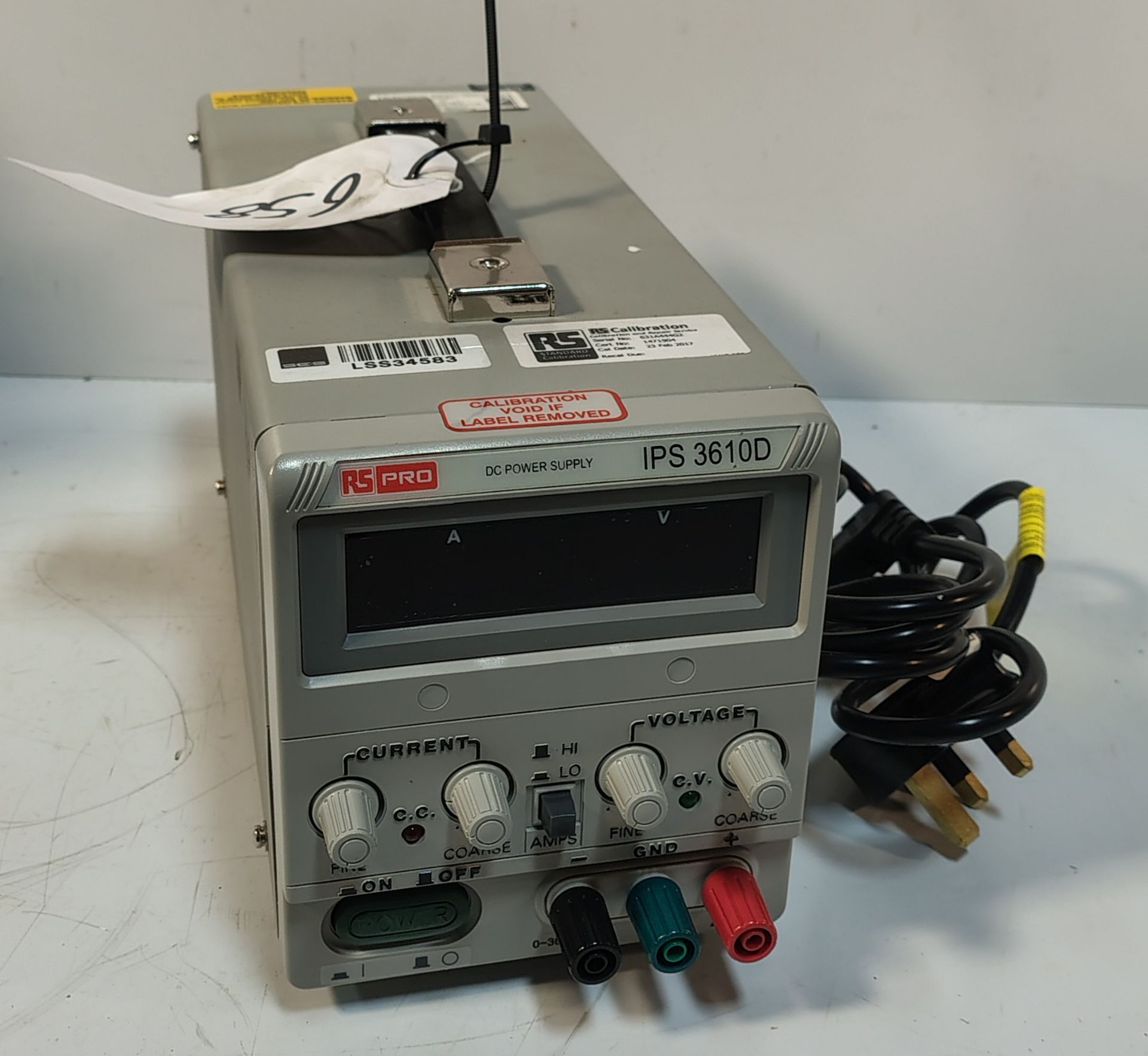 RS Components IPS-3610 - 36 V 10 A DC Power Supply