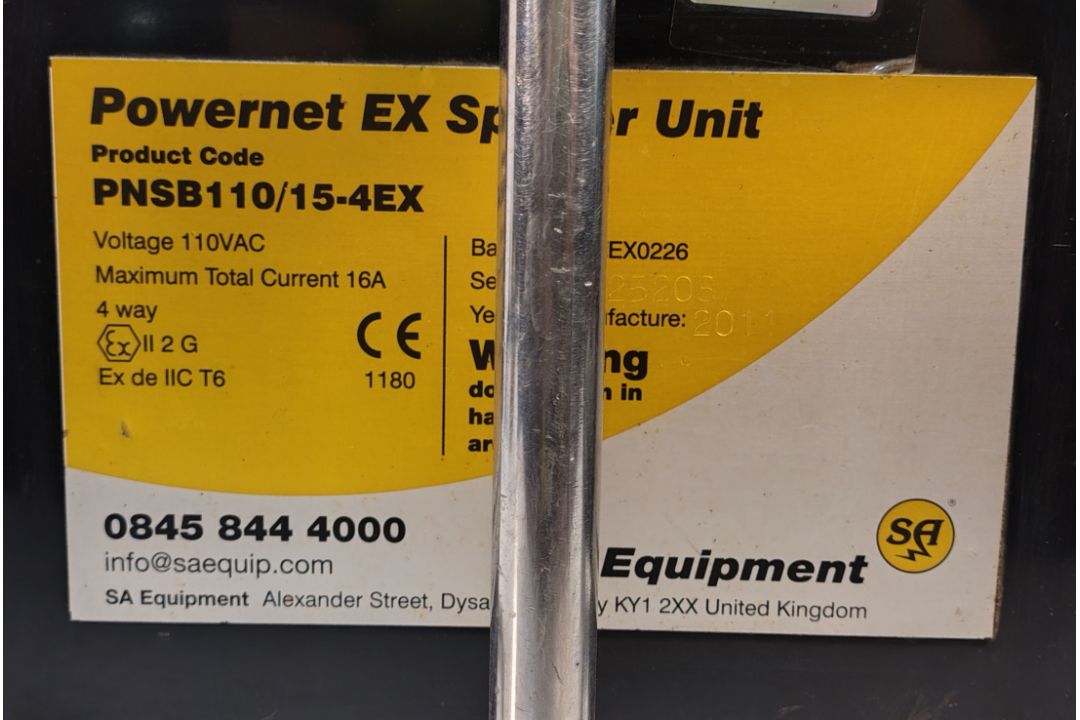 SA EQUIP PNSB110/15-4EX/STA - 110V 4 WAY EX. Splitter Unit (STAHL) - Image 3 of 7