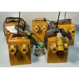 5x DEFENDER CEEFORM - 110V 16A 4 WAY Splitter Units