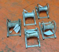 5x HSP125 - Heavy Duty Cable Rollers