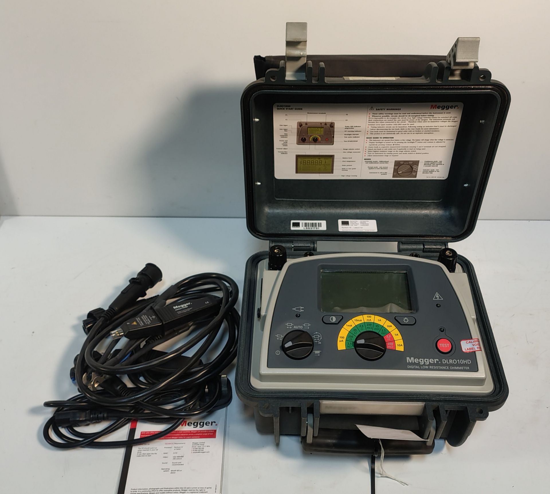 Megger DLRO10HD - 10 A Digital Low Resistance Ohmmeter