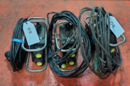 3x SA EQUIP PNSB110/15-4EX/CEA - 110V 4 WAY EX. Splitter Units (CEAG)