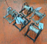 5x HSP125 - Heavy Duty Cable Rollers