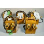5x DEFENDER CEEFORM - 110V 16A 4 WAY Splitter Units
