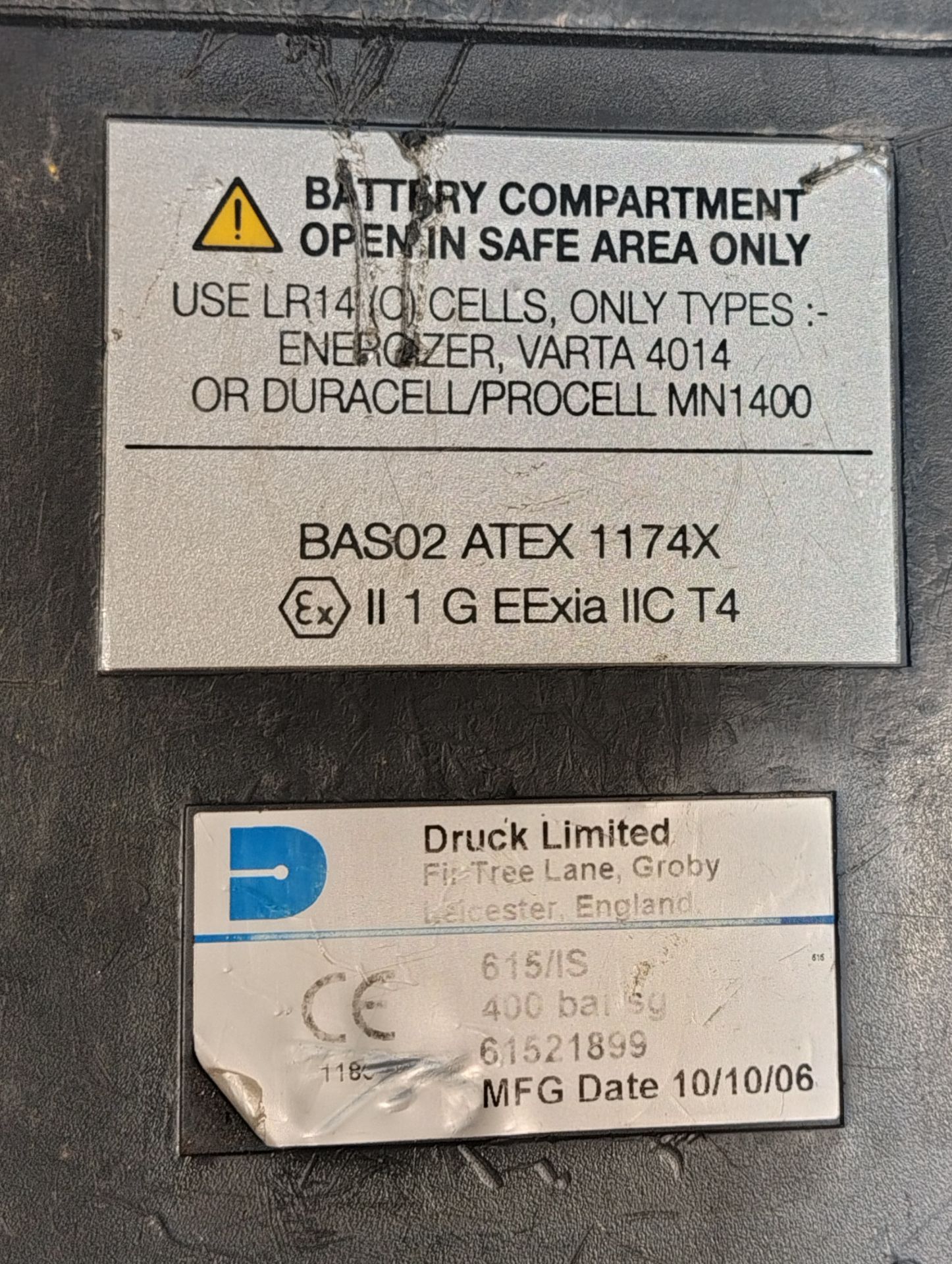 Druck DPI615IS - 400 bar Hydraulic ATEX Pressure Calibrator - Image 5 of 5