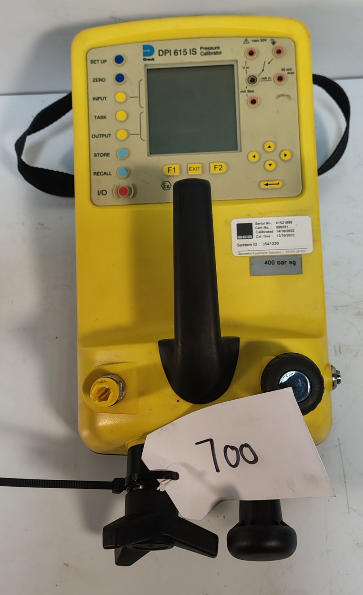Druck DPI615IS - 400 bar Hydraulic ATEX Pressure Calibrator - Image 2 of 5
