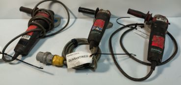 3x METABO WEPBA 14-125 - 110V 5