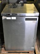Precision LPU150 stainless steel undercounter freezer - 220/240V - 50Hz - L 600 x W 620 x H 800mm