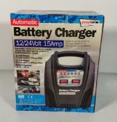 Streetwize Accessories SWBCLED15 full automatic 12V/24V 15Amp battery charger