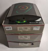 3x SoundEar by SoundEar A/S noise warning signs - 40dB to 115dB