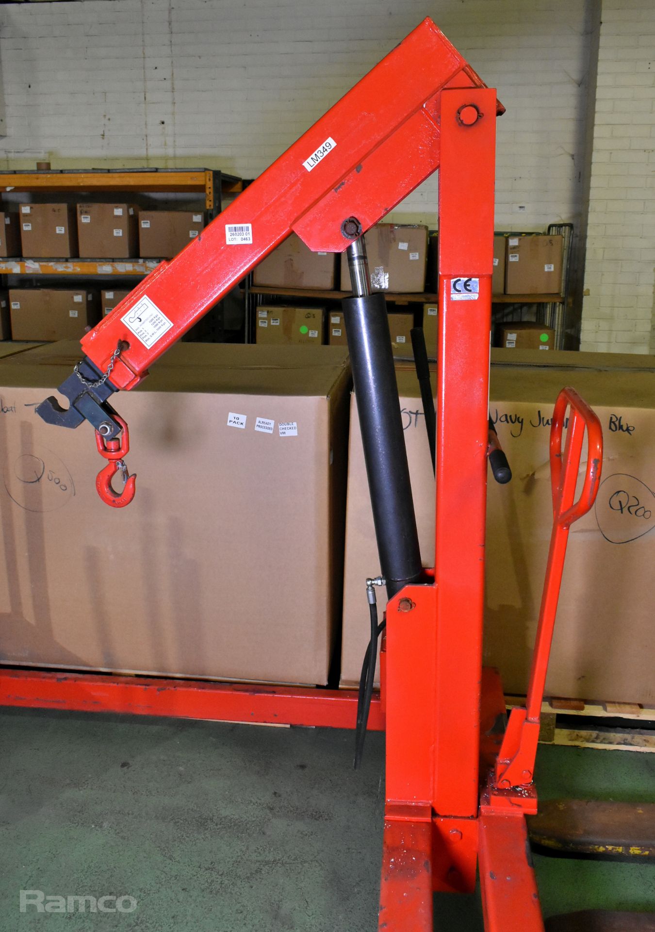 CAM Equipment FC1500 SPECIAL 1500kg engine hoist/workshop crane - W 1320 x D 1520 x H 1740mm - Image 2 of 8