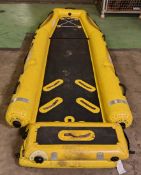 MFC Survival inflatable rescue sled in carry bag - approx dimensions: L 3200 x W 850mm