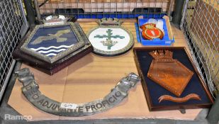 Collection of boat crests - Small HMS Norfolk & more - full details in description