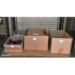 Mixed electrical equipment include cables, Powerlock & Dewalt chargers - full details in the desc.